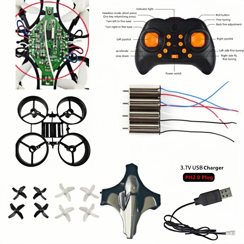 Drone Kit Beginner - Kit Drone DIY Lengkap 2.4G 6Axis