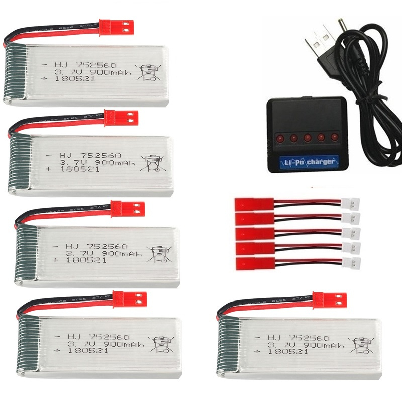 Baterai Isi Ulang JST 3.7V 900 - Eachine Drone E58 ulasan dan harga