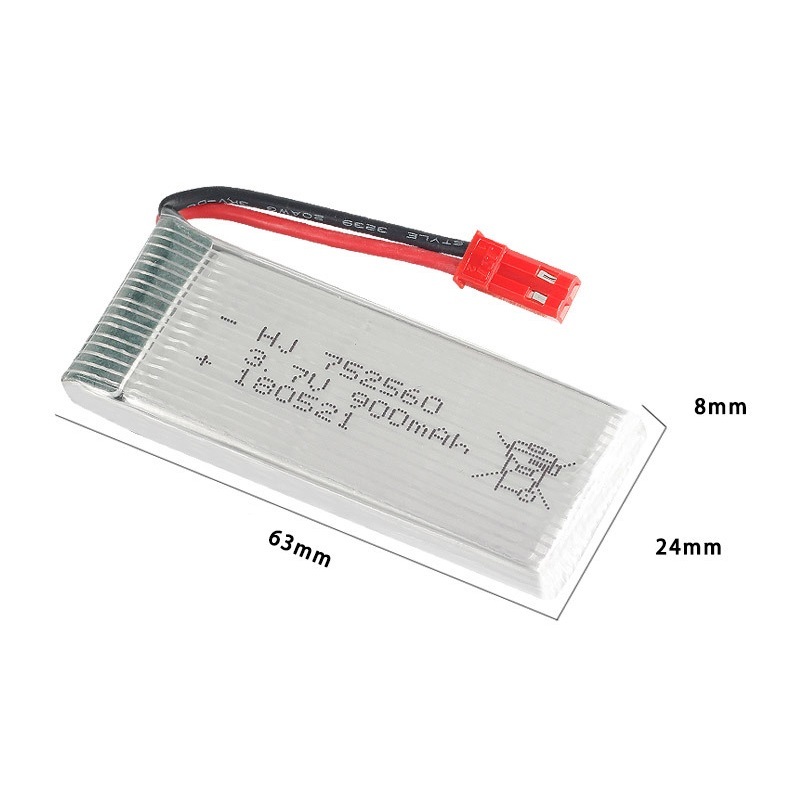 Baterai Isi Ulang JST 3.7V 900 - Eachine Drone E58 ulasan dan harga