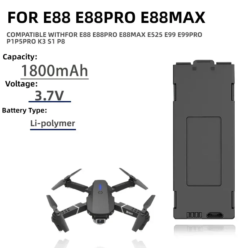 1-10 buah E99 Pro baterai Dron - Eachine Drone E58 ulasan dan harga